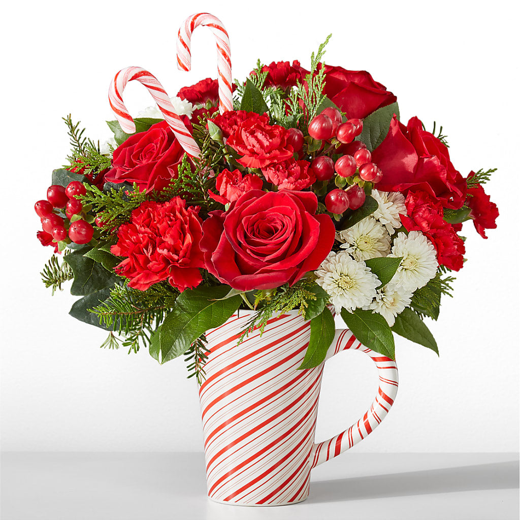 Peppermint Swirl Mug – FARFANS FLOWERS & DECORATIONS LLC, Frederick MD