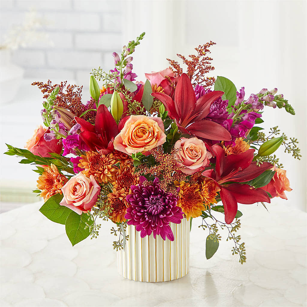 Burgundy Landscape Bouquet – FARFANS FLOWERS & DECORATIONS LLC, Frederick MD