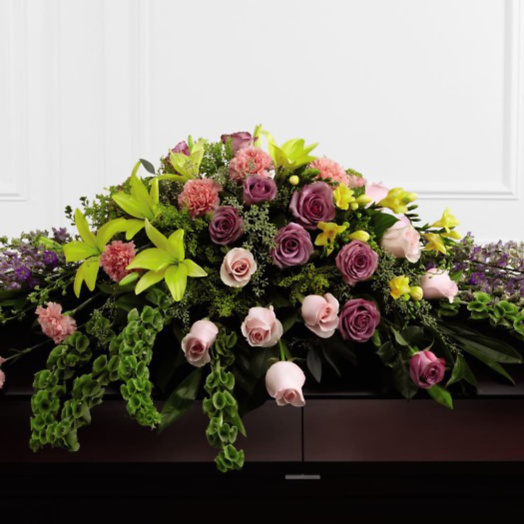 Forever Beloved Casket Spray – FARFANS FLOWERS & DECORATIONS LLC, Frederick MD