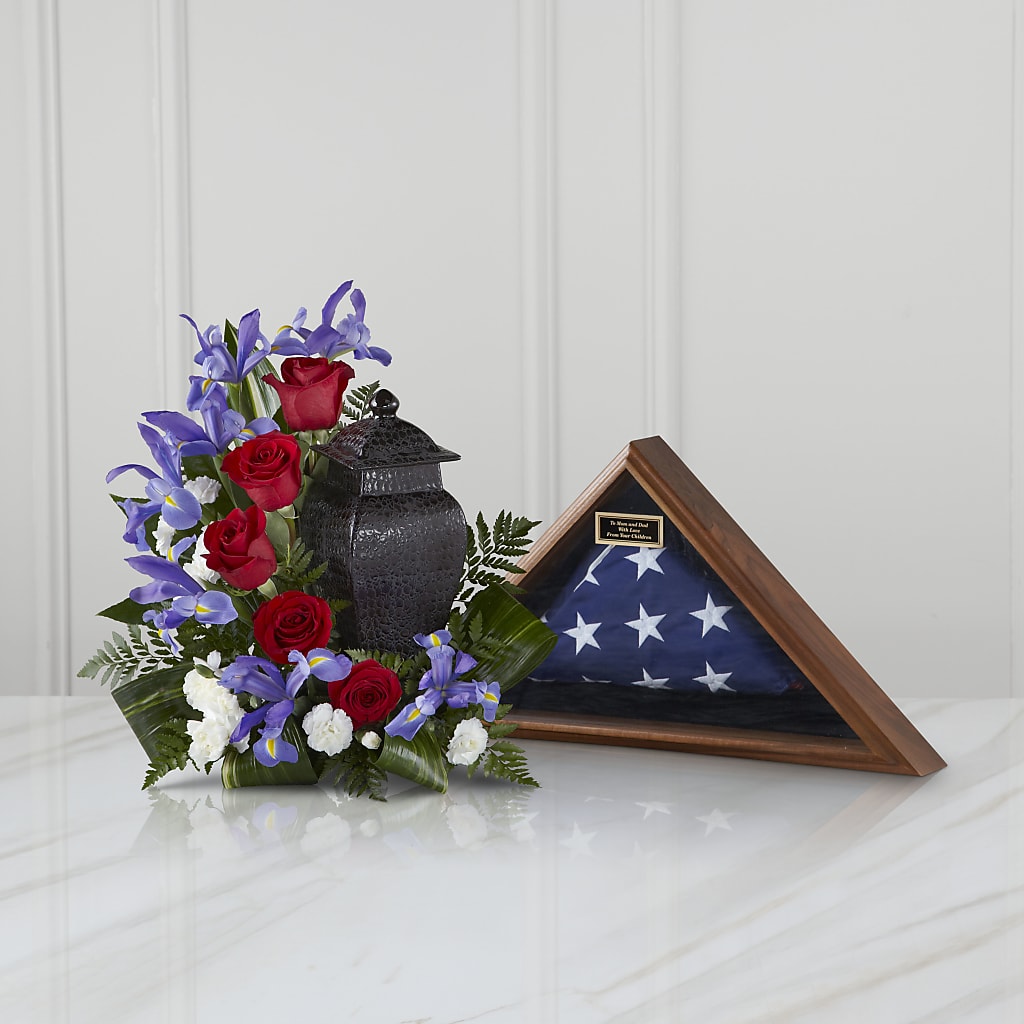 Patriotic Tribute Arrangement – FARFANS FLOWERS & DECORATIONS LLC, Frederick MD