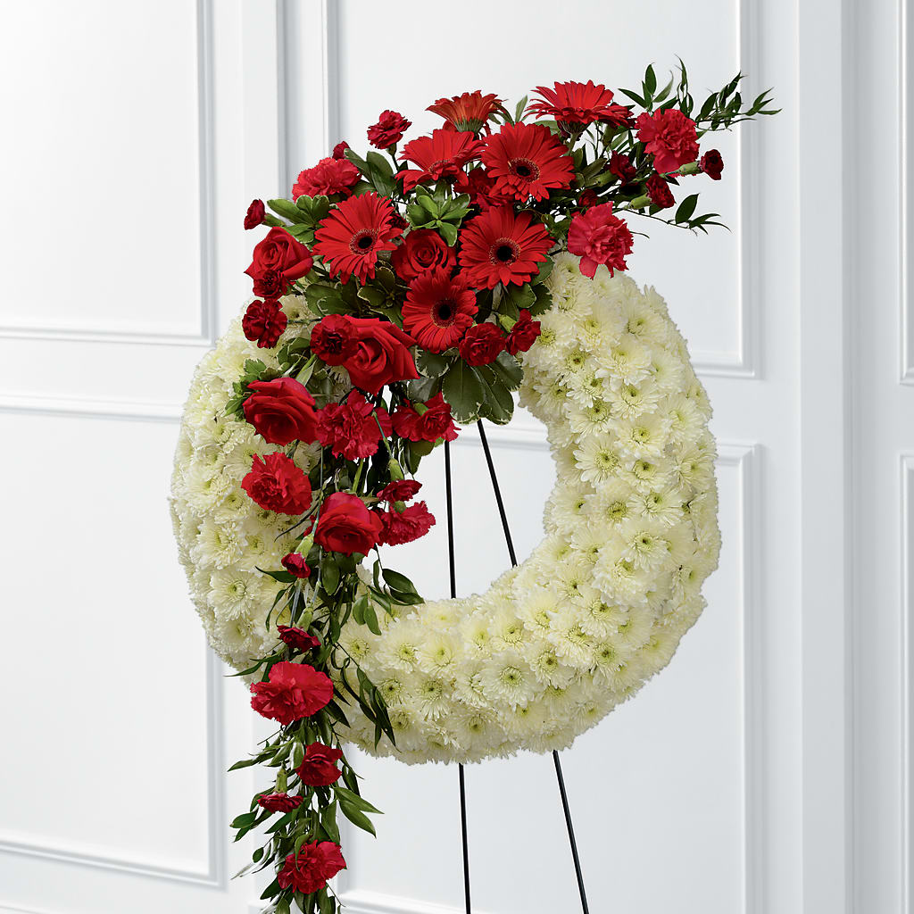 Graceful Tribute Wreath – FARFANS FLOWERS & DECORATIONS LLC, Frederick MD