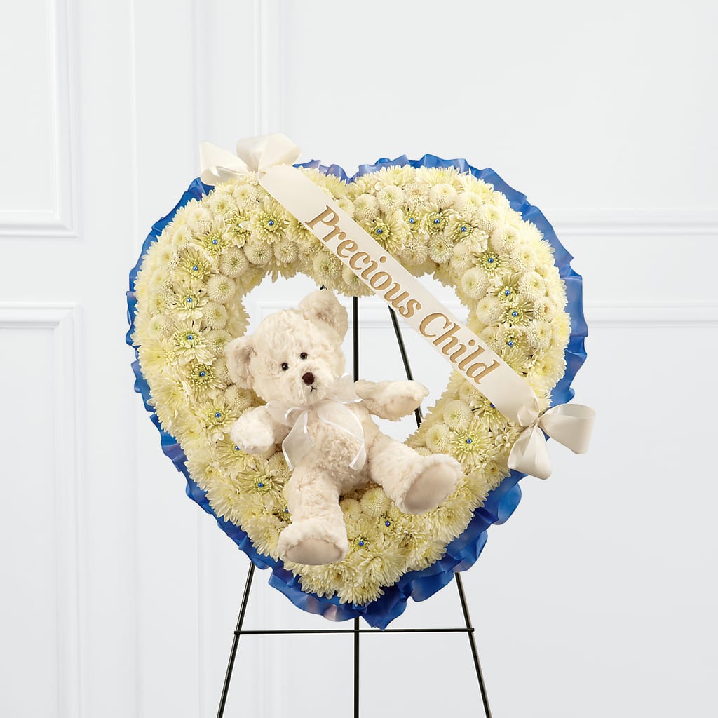Precious Child Standing Heart – FARFANS FLOWERS & DECORATIONS LLC, Frederick MD