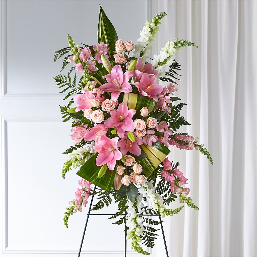 Elegant Embrace Standing Spray – FARFANS FLOWERS & DECORATIONS LLC, Frederick MD