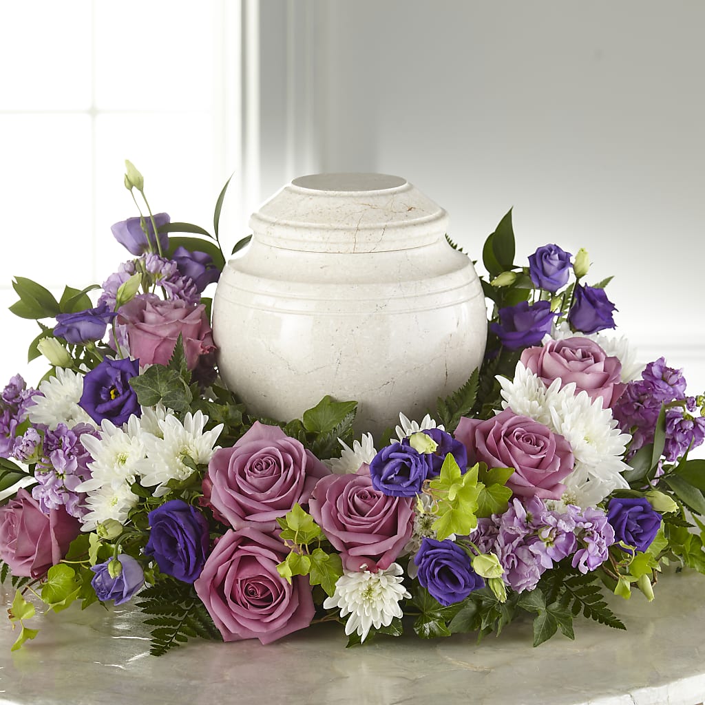 Blooming Sympathy Cremation Adornment – FARFANS FLOWERS & DECORATIONS LLC, Frederick MD
