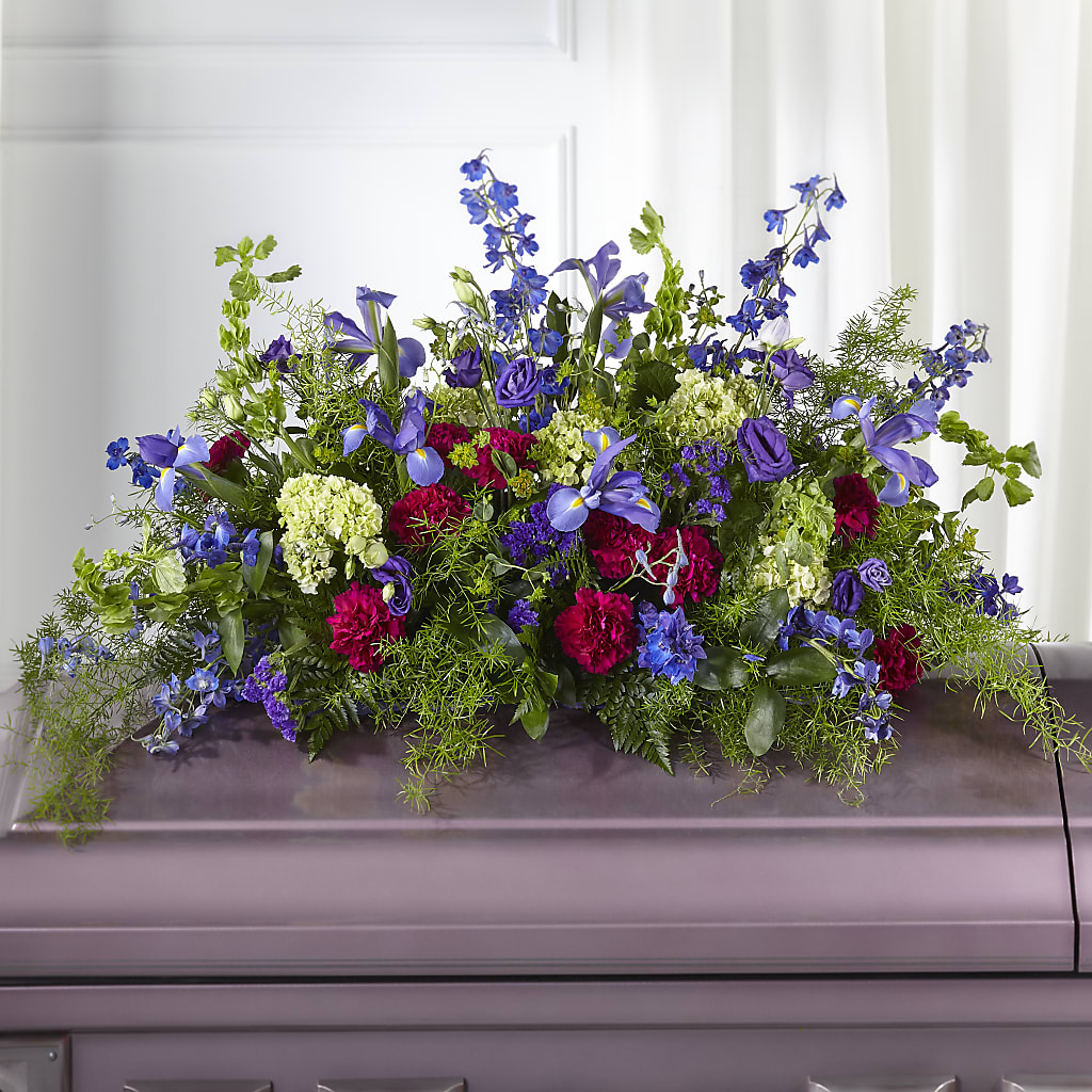 Always Treasured Casket Spray – FARFANS FLOWERS & DECORATIONS LLC, Frederick MD