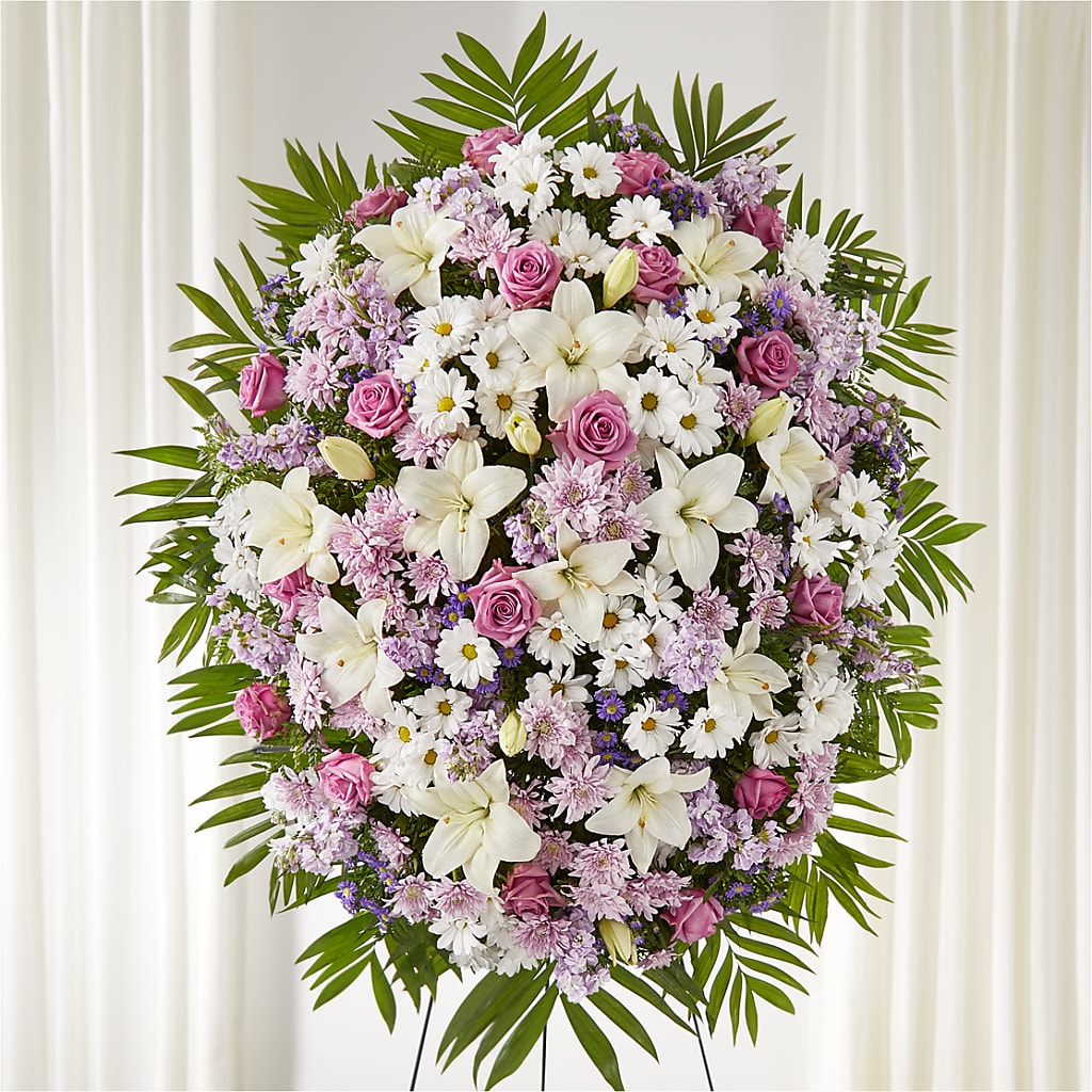 Surrounded by Love Standing Spray – FARFANS FLOWERS & DECORATIONS LLC, Frederick MD