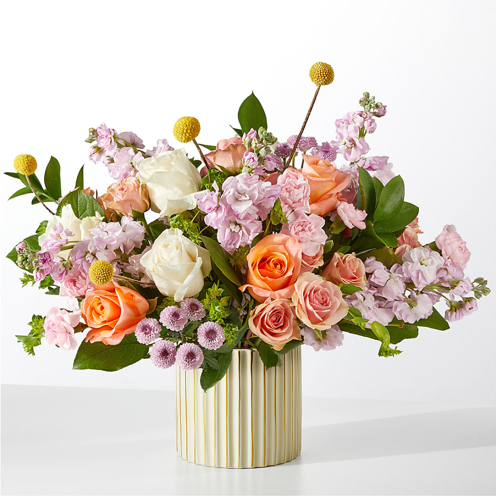 French Market Bouquet with Ivory Vase – FARFANS FLOWERS & DECORATIONS LLC, Frederick MD
