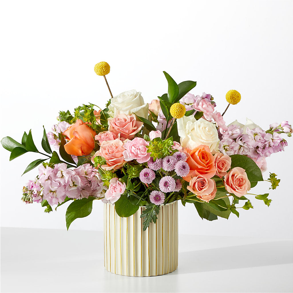 French Market Bouquet with Ivory Vase – FARFANS FLOWERS & DECORATIONS LLC, Frederick MD