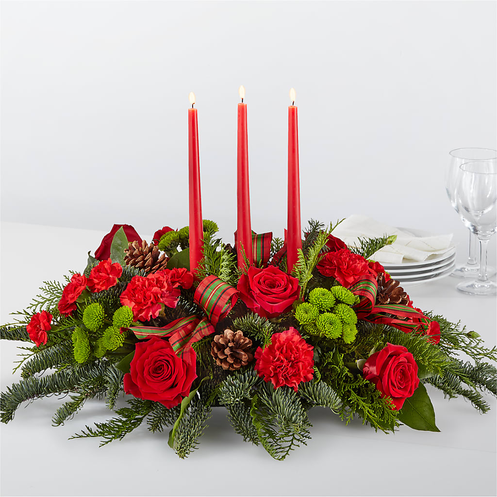 By the Candlelight Centerpiece – FARFANS FLOWERS & DECORATIONS LLC, Frederick MD