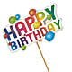 Happy Birthday Pick – FARFANS FLOWERS & DECORATIONS LLC, Frederick MD