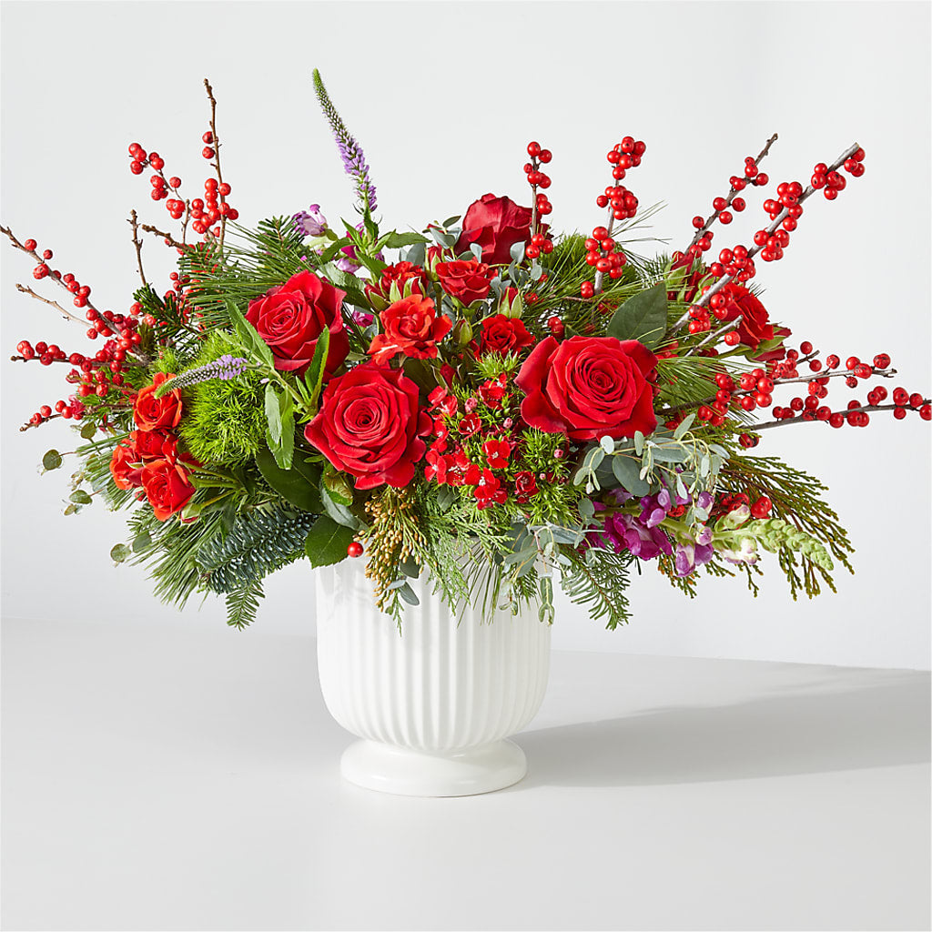Big Red Bow Bouquet – FARFANS FLOWERS & DECORATIONS LLC, Frederick MD