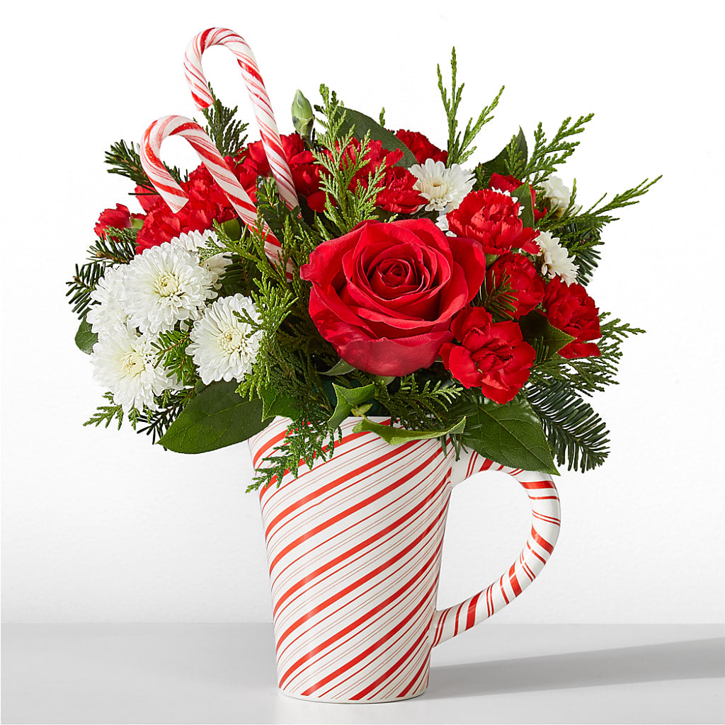 Peppermint Swirl Mug – FARFANS FLOWERS & DECORATIONS LLC, Frederick MD