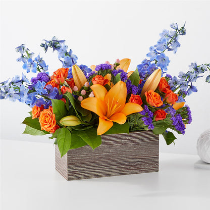 Radiant Citrus Box Bouquet – FARFANS FLOWERS & DECORATIONS LLC, Frederick MD