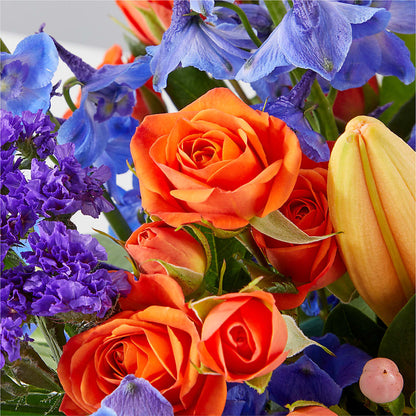 Radiant Citrus Box Bouquet – FARFANS FLOWERS & DECORATIONS LLC, Frederick MD