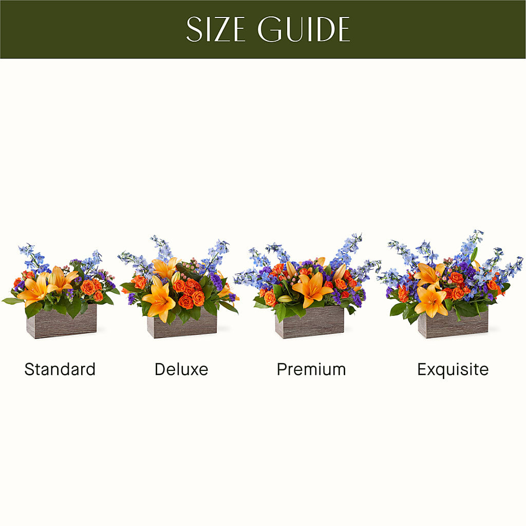 Radiant Citrus Box Bouquet – FARFANS FLOWERS & DECORATIONS LLC, Frederick MD