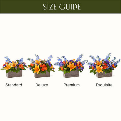 Radiant Citrus Box Bouquet – FARFANS FLOWERS & DECORATIONS LLC, Frederick MD