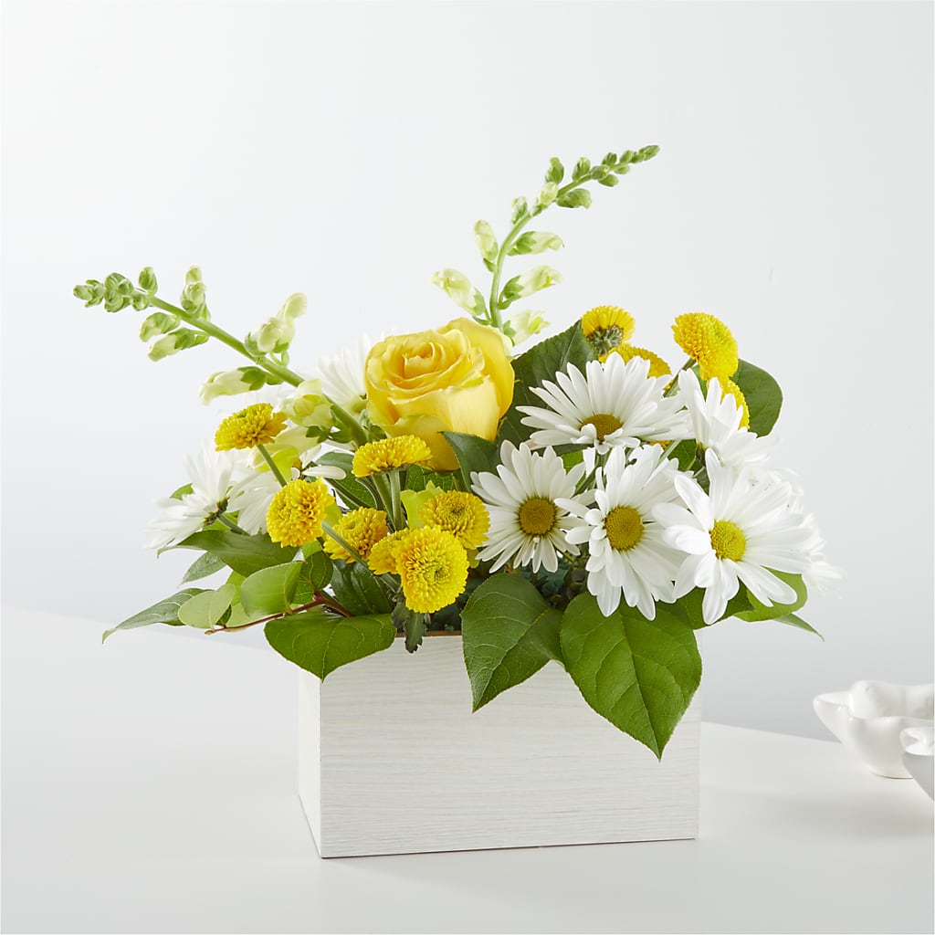 Sun Salutation Box Bouquet – FARFANS FLOWERS & DECORATIONS LLC, Frederick MD
