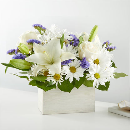 Beyond Blue Box Bouquet – FARFANS FLOWERS & DECORATIONS LLC, Frederick MD