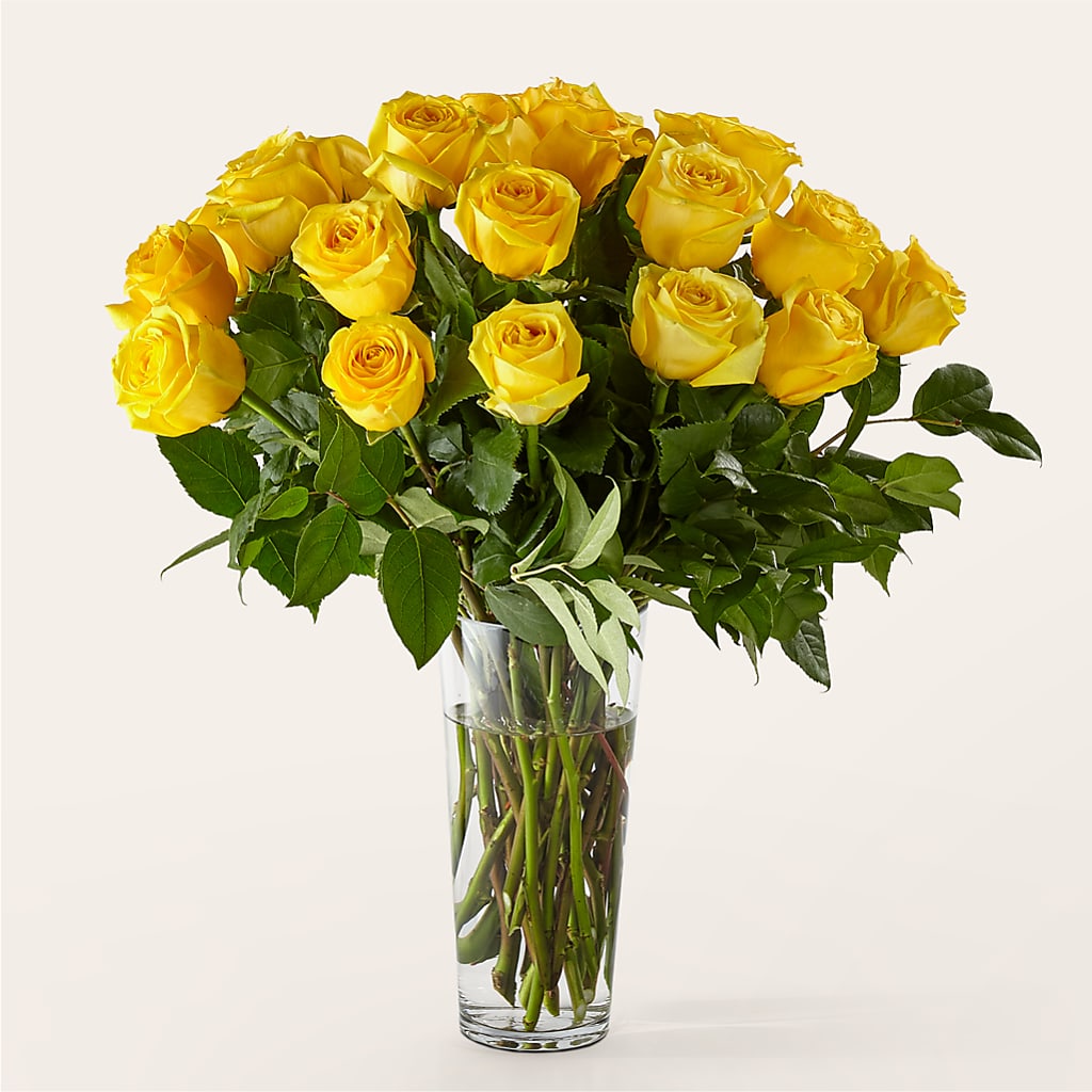 Long Stem Yellow Rose Bouquet – FARFANS FLOWERS & DECORATIONS LLC, Frederick MD