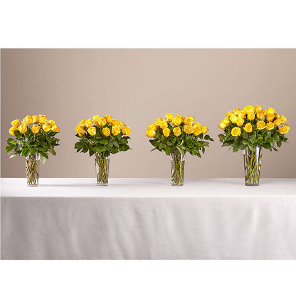 Long Stem Yellow Rose Bouquet – FARFANS FLOWERS & DECORATIONS LLC, Frederick MD