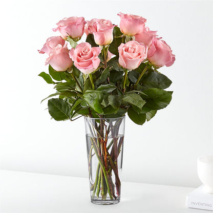 Long Stem Pink Rose Bouquet – FARFANS FLOWERS & DECORATIONS LLC, Frederick MD