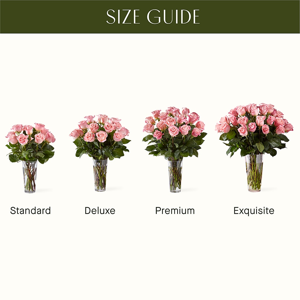 Long Stem Pink Rose Bouquet – FARFANS FLOWERS & DECORATIONS LLC, Frederick MD