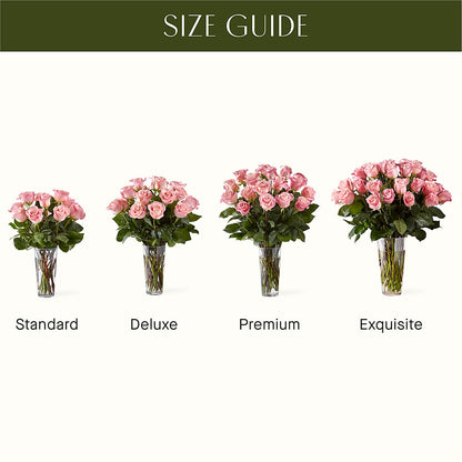 Long Stem Pink Rose Bouquet – FARFANS FLOWERS & DECORATIONS LLC, Frederick MD