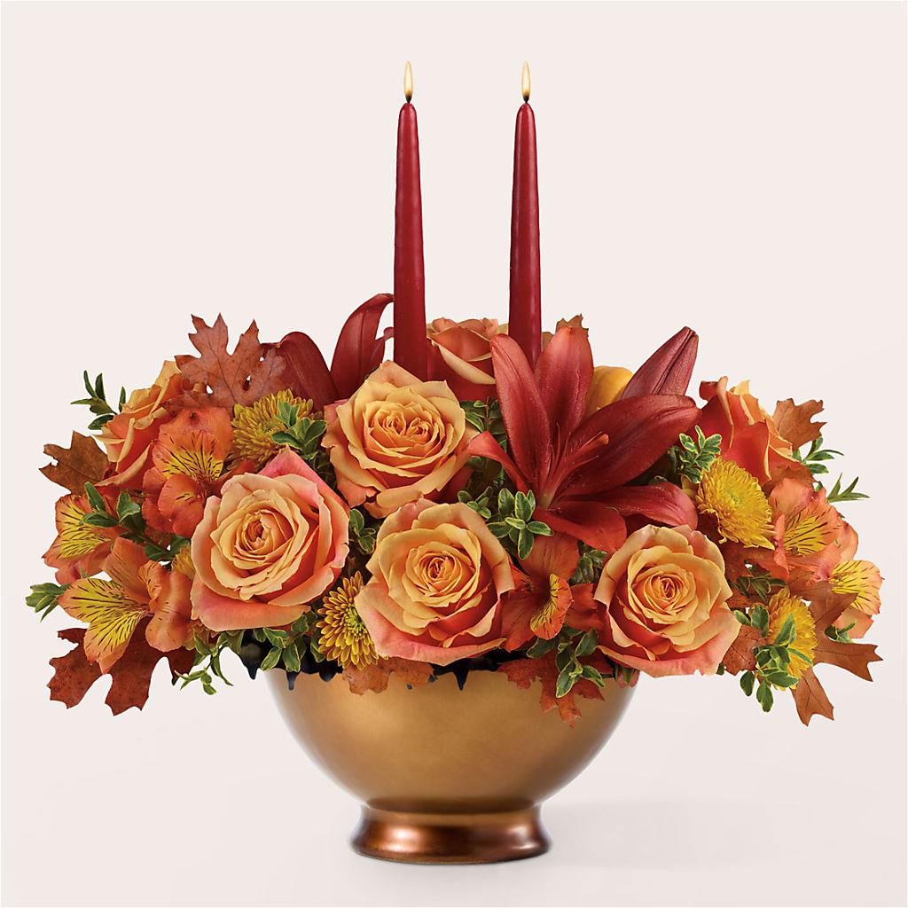 Harvest Table Centerpiece – FARFANS FLOWERS & DECORATIONS LLC, Frederick MD