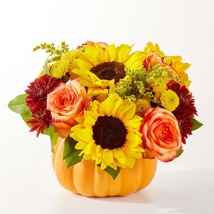 Golden Gourd Pumpkin Bouquet – FARFANS FLOWERS & DECORATIONS LLC, Frederick MD