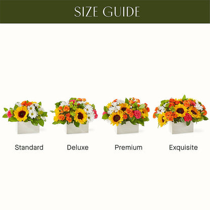 Sun-drenched Blooms Box Bouquet – FARFANS FLOWERS & DECORATIONS LLC, Frederick MD