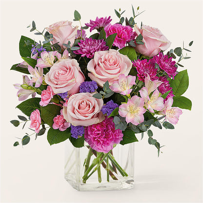 Rosy Radiance Bouquet – FARFANS FLOWERS & DECORATIONS LLC, Frederick MD