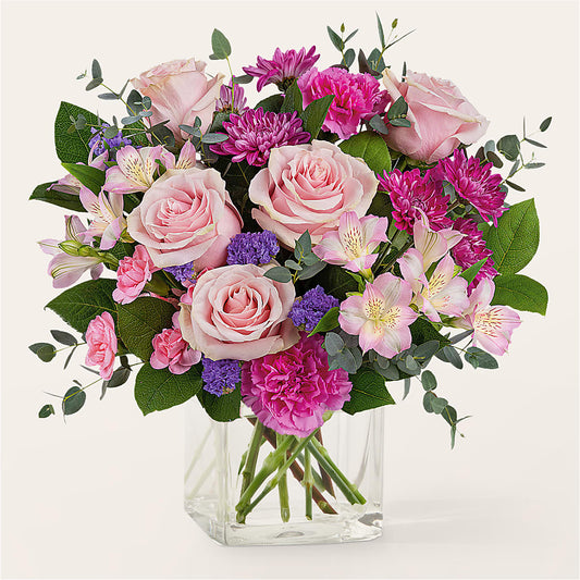 Rosy Radiance Bouquet – FARFANS FLOWERS & DECORATIONS LLC, Frederick MD