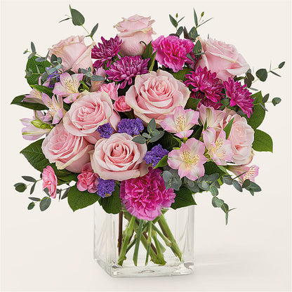Rosy Radiance Bouquet – FARFANS FLOWERS & DECORATIONS LLC, Frederick MD