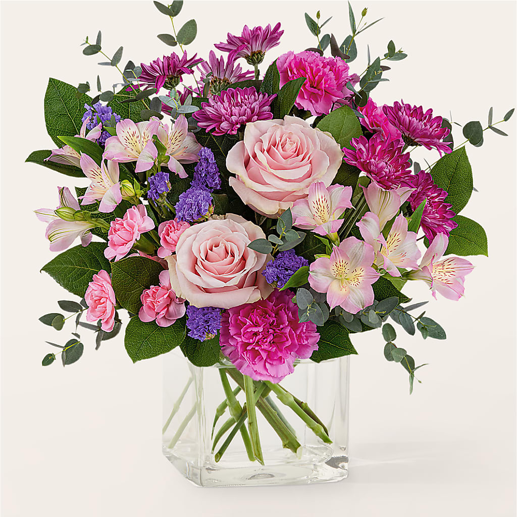 Rosy Radiance Bouquet – FARFANS FLOWERS & DECORATIONS LLC, Frederick MD