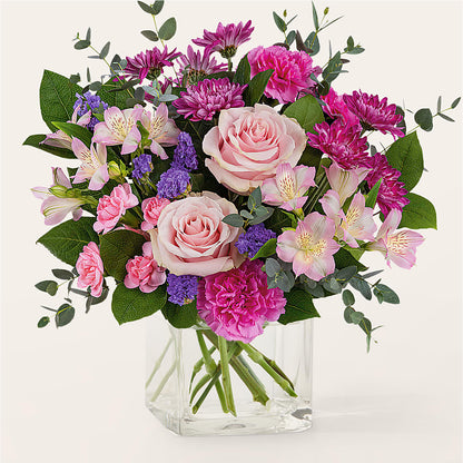 Rosy Radiance Bouquet – FARFANS FLOWERS & DECORATIONS LLC, Frederick MD