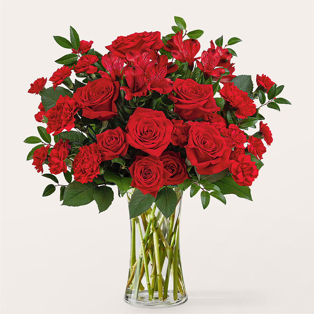 Brilliant Ruby Bouquet – FARFANS FLOWERS & DECORATIONS LLC, Frederick MD