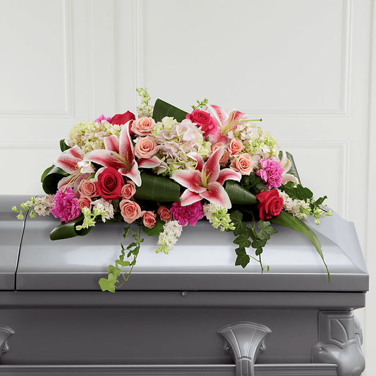 Splendid Grace Casket Spray – FARFANS FLOWERS & DECORATIONS LLC, Frederick MD