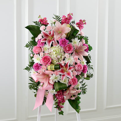 Comforting Standing Spray – FARFANS FLOWERS & DECORATIONS LLC, Frederick MD