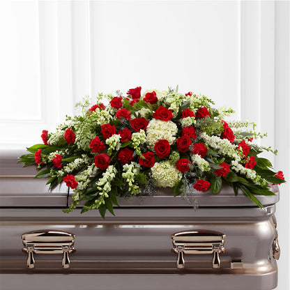 Sincerity Casket Spray – FARFANS FLOWERS & DECORATIONS LLC, Frederick MD