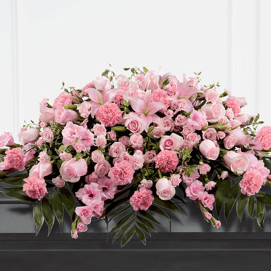 Garden of Comfort Casket Spray (Standard) – FARFANS FLOWERS & DECORATIONS LLC, Frederick MD