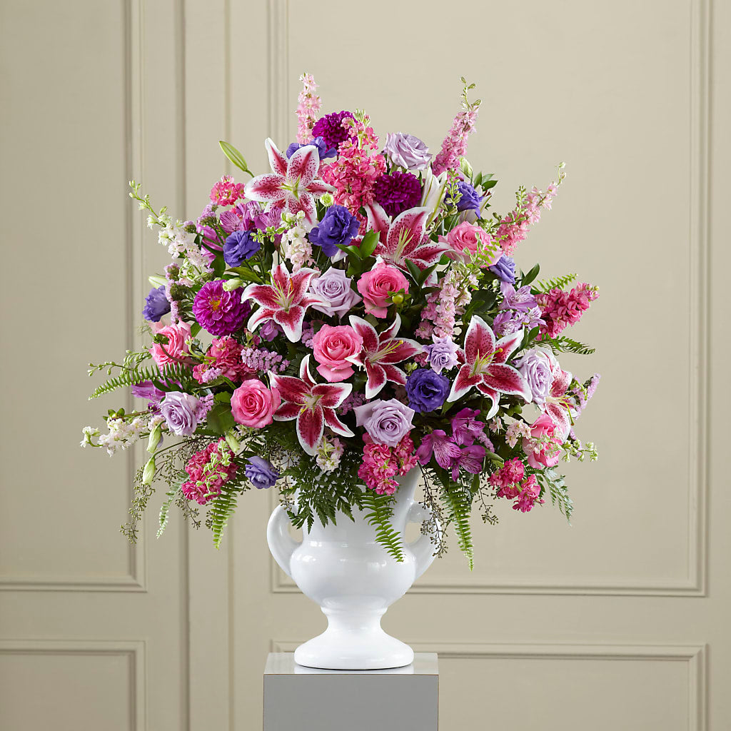 Peaceful Tribute Arrangement – FARFANS FLOWERS & DECORATIONS LLC, Frederick MD