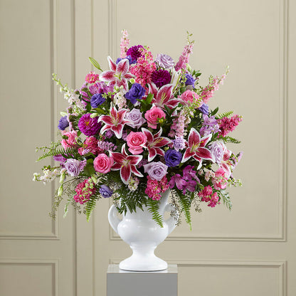 Peaceful Tribute Arrangement – FARFANS FLOWERS & DECORATIONS LLC, Frederick MD
