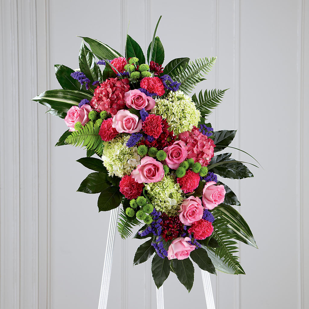 Refreshing Mix Standing Spray – FARFANS FLOWERS & DECORATIONS LLC, Frederick MD