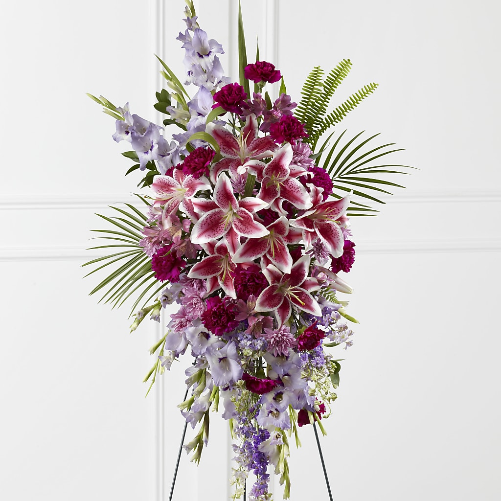 Tender Touch Standing Spray – FARFANS FLOWERS & DECORATIONS LLC, Frederick MD