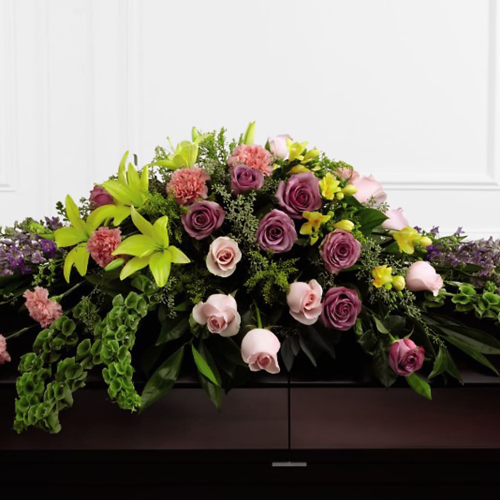 Forever Beloved Casket Spray – FARFANS FLOWERS & DECORATIONS LLC, Frederick MD