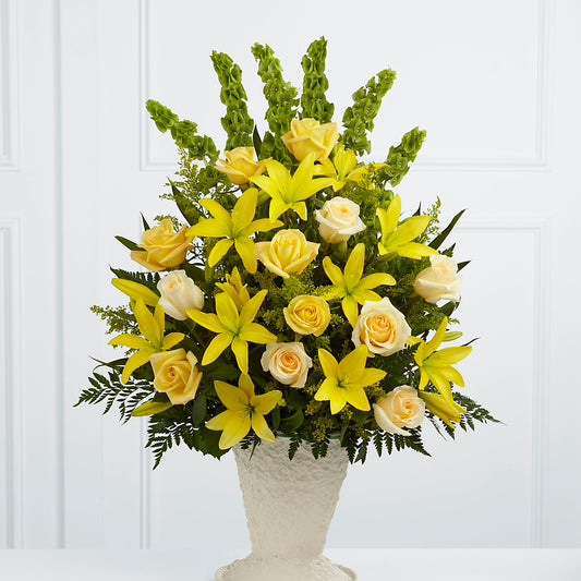 Golden Memories Arrangement – FARFANS FLOWERS & DECORATIONS LLC, Frederick MD