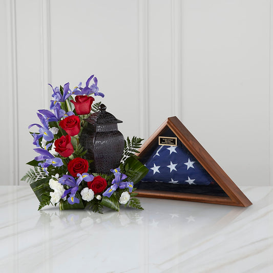 Patriotic Tribute Arrangement – FARFANS FLOWERS & DECORATIONS LLC, Frederick MD