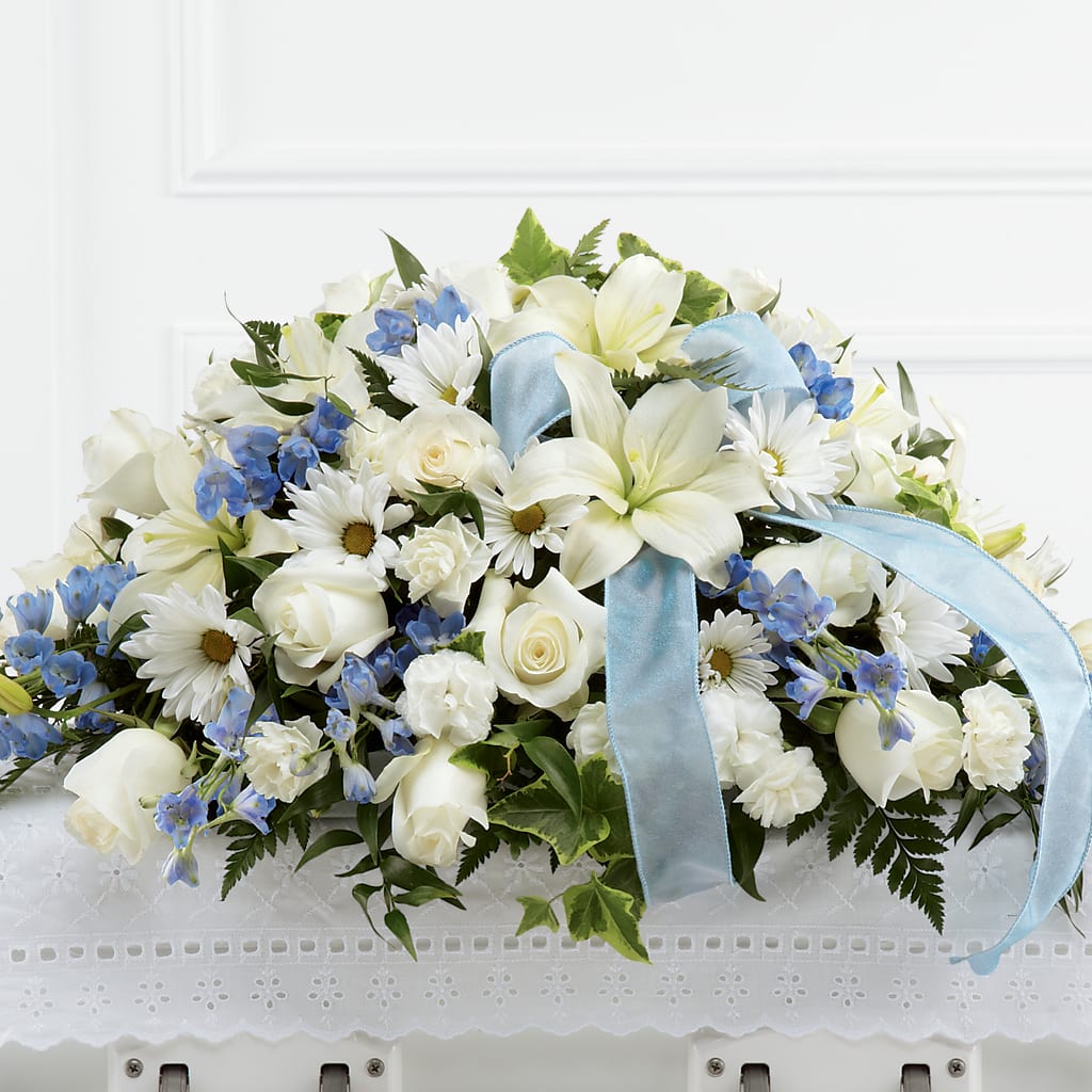 Tender Treasure Casket Spray – FARFANS FLOWERS & DECORATIONS LLC, Frederick MD