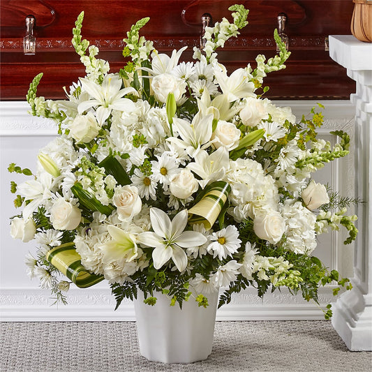 Thoughts of Tranquility Floor Basket – FARFANS FLOWERS & DECORATIONS LLC, Frederick MD