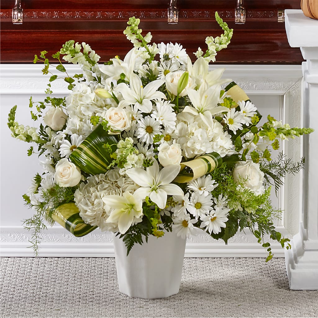 Thoughts of Tranquility Floor Basket – FARFANS FLOWERS & DECORATIONS LLC, Frederick MD